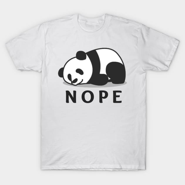 Nope- Lazy Panda T-Shirt by abrill-official